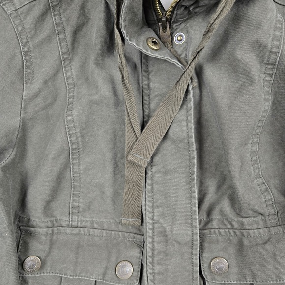 NWT Aeropostale Jacket Womens Small Green Utility Pockets Full Zip Lightweight - Picture 6 of 16